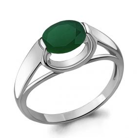 Серебряное кольцо AQUAMARINE А6914809 с агатом А6914809 фото