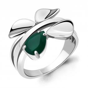Серебряное кольцо AQUAMARINE А6919209 с агатом А6919209 фото