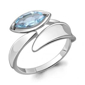 Серебряное кольцо AQUAMARINE А6919302 с топазом А6919302 фото