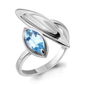 Серебряное кольцо AQUAMARINE А6919502 с топазом А6919502 фото