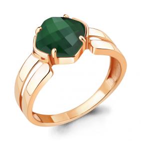 Кольцо из золочёного серебра AQUAMARINE А6922209-п с агатом А6922209-п фото