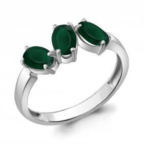Серебряное кольцо AQUAMARINE А6939009 с агатом А6939009 фото
