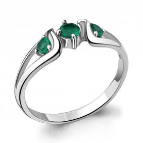 Серебряное кольцо AQUAMARINE А6946809 с агатом А6946809 фото