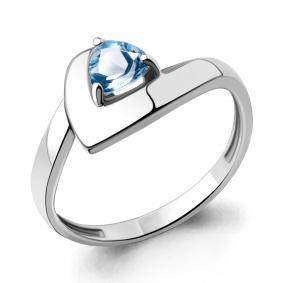 Серебряное кольцо AQUAMARINE А6949005 с топазом А6949005 фото