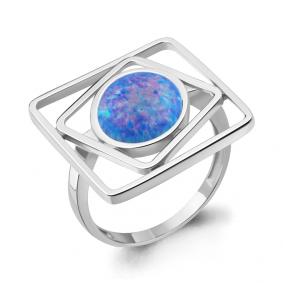 Серебряное кольцо AQUAMARINE А6949797 с опалом А6949797 фото