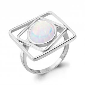 Серебряное кольцо AQUAMARINE А6949798 с опалом А6949798 фото