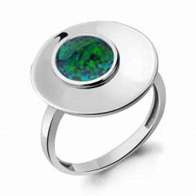 Серебряное кольцо AQUAMARINE А6949996 с опалом А6949996 фото