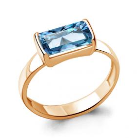 Кольцо из золочёного серебра AQUAMARINE А6954688-п с турмалином А6954688-п фото