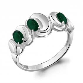 Серебряное кольцо AQUAMARINE А6957209 с агатом А6957209 фото