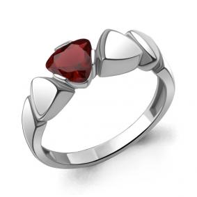 Серебряное кольцо AQUAMARINE А6957603 с гранатом А6957603 фото