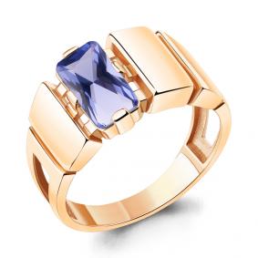 Кольцо из золочёного серебра AQUAMARINE А69579603-п с танзанитом А69579603-п фото