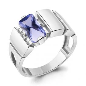 Серебряное кольцо AQUAMARINE А69579603 с танзанитом А69579603 фото