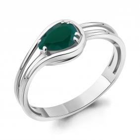 Серебряное кольцо AQUAMARINE А6960709 с агатом А6960709 фото