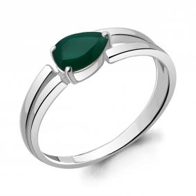Серебряное кольцо AQUAMARINE А6962909 с агатом А6962909 фото