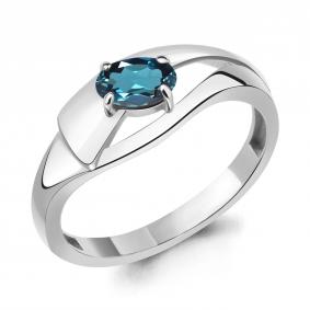 Серебряное кольцо AQUAMARINE А6967208 с Лондон топазом А6967208 фото