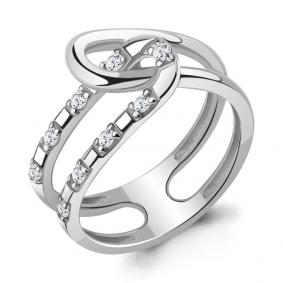 Серебряное кольцо AQUAMARINE А69695А с фианитом А69695А фото