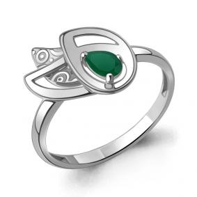 Серебряное кольцо AQUAMARINE А6975509 с агатом А6975509 фото