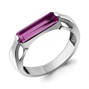 Серебряное кольцо AQUAMARINE А6975784 с аметистом А6975784 фото