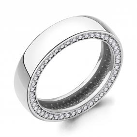 Серебряное кольцо AQUAMARINE А69816А с фианитом А69816А фото