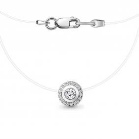 Колье на леске AQUAMARINE с фианитом А73605А А73605А фото