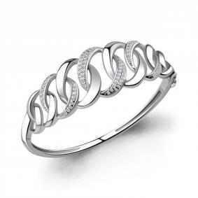 Серебряный браслет AQUAMARINE А74046А с фианитом А74046А фото