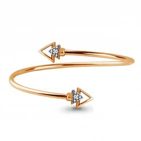 Браслет из золочёного серебра AQUAMARINE А74161А-п с фианитом А74161А-п фото