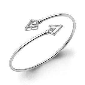 Серебряный браслет AQUAMARINE А74162А с фианитом А74162А фото