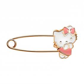 Булавка из золочёного серебра AQUAMARINE А74428-п с эмалью А74428-п фото