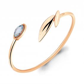 Браслет из золочёного серебра AQUAMARINE А7450302-п с топазом А7450302-п фото