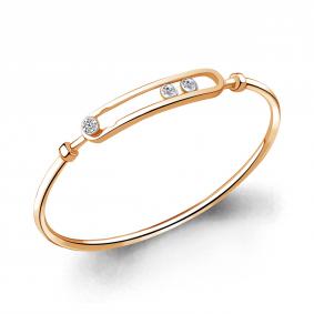 Браслет из золочёного серебра AQUAMARINE А74517А-п с фианитом А74517А-п фото