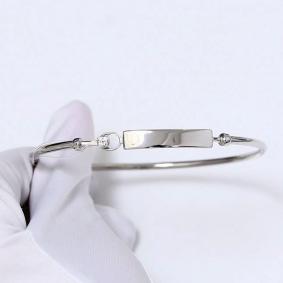 Серебряный браслет AQUAMARINE А74518А с фианитом А74518А фото