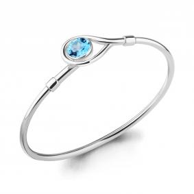 Серебряный браслет AQUAMARINE А7455605 с топазом А7455605 фото