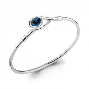 Серебряный браслет AQUAMARINE А7455693 с Лондон топазом А7455693 фото