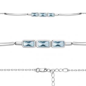 Серебряный браслет AQUAMARINE А7465288 с турмалином А7465288 фото