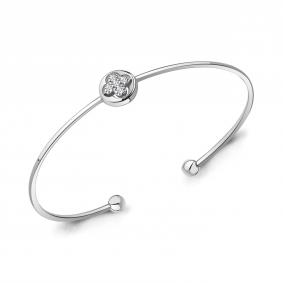 Серебряный браслет AQUAMARINE А74653А с фианитом А74653А фото