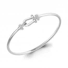 Серебряный браслет AQUAMARINE А74664А с фианитом А74664А фото