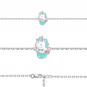 Серебряный браслет AQUAMARINE А74686 с эмалью А74686 фото