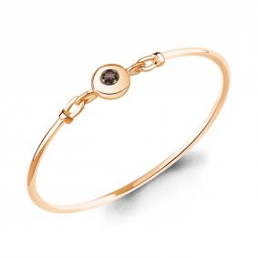 Браслет из золочёного серебра AQUAMARINE А7484601-п с кварцем А7484601-п фото