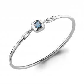 Серебряный браслет AQUAMARINE А7486205 с топазом А7486205 фото