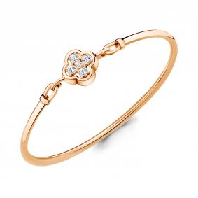 Браслет из золочёного серебра AQUAMARINE А74867А-п с фианитом А74867А-п фото