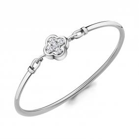 Серебряный браслет AQUAMARINE А74867А с фианитом А74867А фото