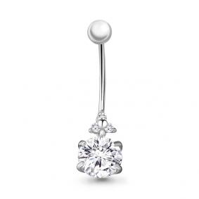 Серебряный пирсинг AQUAMARINE А75537А А75537А фото