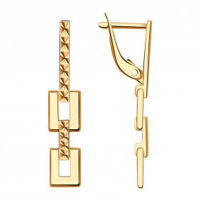 Золотые серьги Красносельский ювелир АС578-2200 АС578-2200 фото
