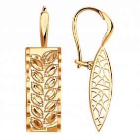 Золотые серьги Красносельский ювелир АСд1002-3910 АСд1002-3910 фото