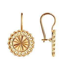 Золотые серьги Красносельский ювелир АСд3931 АСд3931 фото