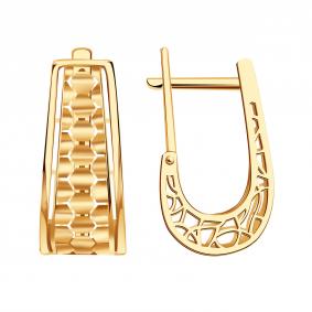 Золотые серьги Красносельский ювелир АСд3953 АСд3953 фото