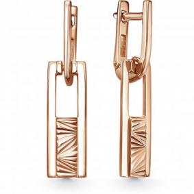 Золотые серьги Красносельский ювелир АСд3981 АСд3981 фото