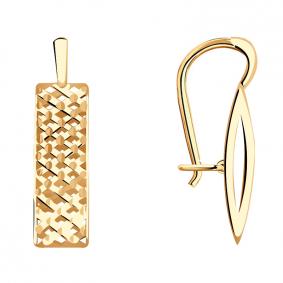 Золотые серьги Красносельский ювелир АСд718-3021 АСд718-3021 фото