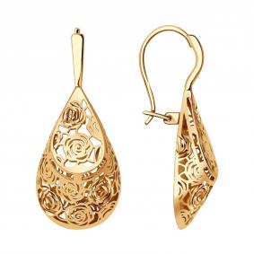 Золотые серьги Красносельский ювелир АСд793-3393 АСд793-3393 фото