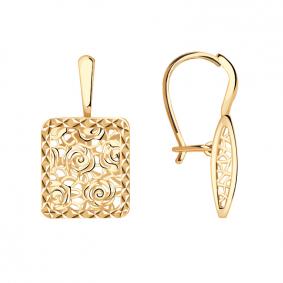 Золотые серьги Красносельский ювелир АСд807-3423 АСд807-3423 фото